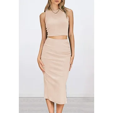 Stylish PRETTYGARDEN Women's 2 Piece Summer Outfit