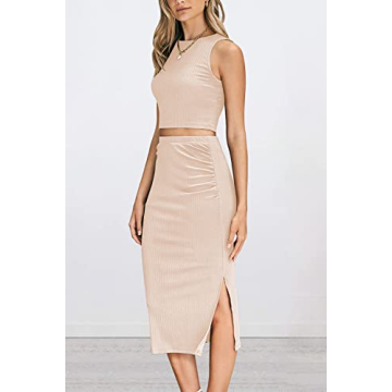 Stylish PRETTYGARDEN Women's 2 Piece Summer Outfit