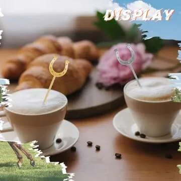 Sunnychicc Horseshoe Drink Stirrers - 30 Pcs of Fun