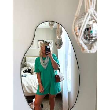 RIATOUR Women's Reversible Hot Shot Tee Romper with Pockets