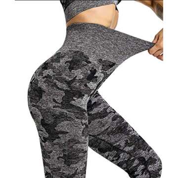 Yaavii Camo Seamless Leggings for Women Workout Gym