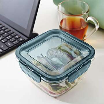 Bormioli Rocco Evolution 8-Piece Food Container Set