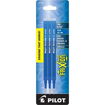 Pilot FriXion Erasable Gel Ink Refills - 9 Blue Pens