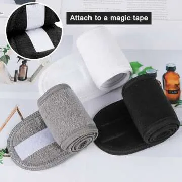 LADES Spa Facial Headband for Women | Adjustable Velcro, Soft Terry Cloth, Washable, Comfortable, Perfect for Makeup, Facials & Sleeping