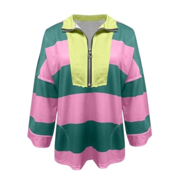 Free People Dupe Striped Oversized Sweatshirt Women