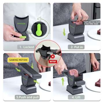 Jonscook Fresh Meat Slicer for Easy Meat Cutting