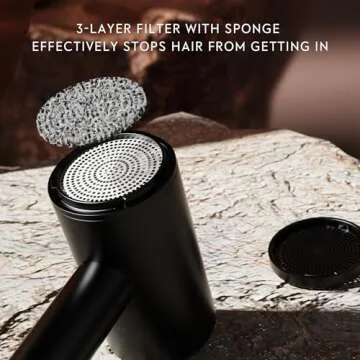 FUNTIN Hair Dryer, Blow Dryer with Diffuser Brush Comb for Women 4C Thick Curly Hair 1800w-Professional Black