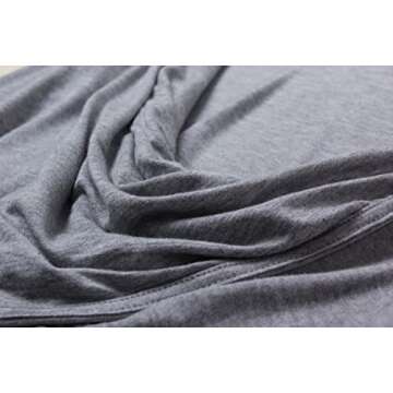 LIREROJE Women's Loose Backless Long Sleeve Top Blouse (S, Grey)