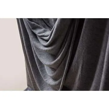 LIREROJE Women's Loose Backless Long Sleeve Top Blouse (S, Grey)