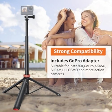 UURig Extendable Selfie Stick Tripod for GoPro and More