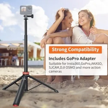 UURig Extendable Selfie Stick Tripod for GoPro and More