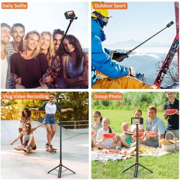 UURig Extendable Selfie Stick Tripod for GoPro and More