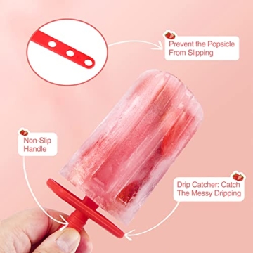 Aichoof Rainbow Popsicle Molds for Kids