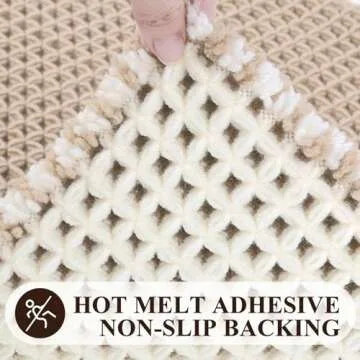 Pauwer Soft Absorbent Non-Slip Bathroom Rug Set 3 Piece