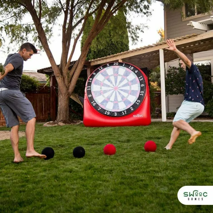 Giant Kick Darts Set with 15 Games for Outdoor Fun