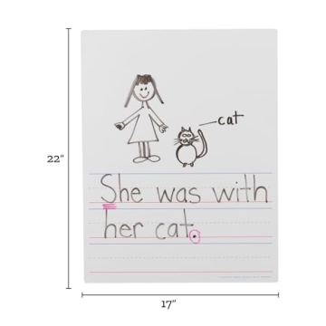 Jumbo Dry Erase Magnetic Draw and Write Page - 17" x 22"