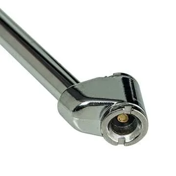 Meirun Pencil Tire Gauges,Dual Head Air Chuck Service Metal Tire Pressure Graduated Scale with Depth,Air Pressure Tester for Heavy Duty Truck and Car with Key Ring …