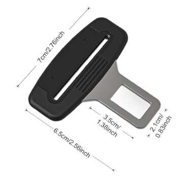 2 Pack （Black）Belt Pads, Universal Car Accessories,Comfortable and Convenient fo You and Your Family