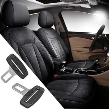 2 Pack （Black）Belt Pads, Universal Car Accessories,Comfortable and Convenient fo You and Your Family