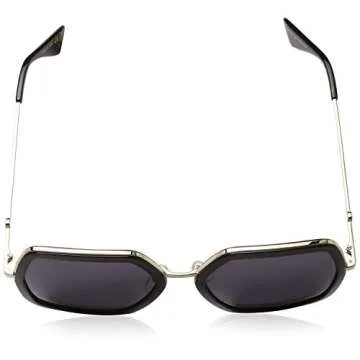 Gucci GG0106S 001 Womens Black/Gold/Havana 56 mm Sunglasses