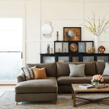 Organic Ivory Travertine Wall Sconce, Hand-Made Opaline Glass Globe Wall Light, Sturdy Unique Textured Sconce Decor, Wall Light Fixtures for Bedroom, Stairs, Living Room, Vanity, Bedside, Hallway