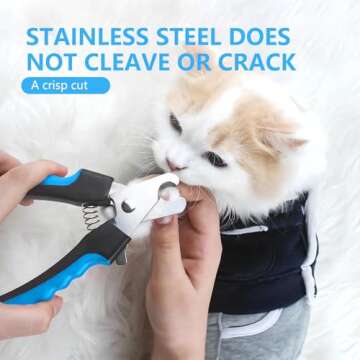 Dog Nail Clippers, Cat Nail Clippers, Suitable for Dog, Cat, Bird, Hamster, Rabbit, Hedgehog, Ferret...