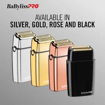 BaBylissPRO Barberology Double Foil Shaver, FXFS2 SILVERFX Professional Electric Shaver