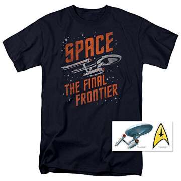 Popfunk Star Trek Space The Final Frontier T-Shirt - Unisex Comfort and Style