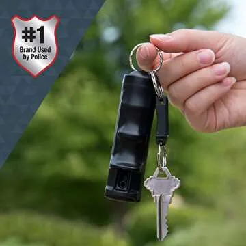 SABRE Fast Flip Top Pepper Gel Keychain - Maximum Strength Self Defense