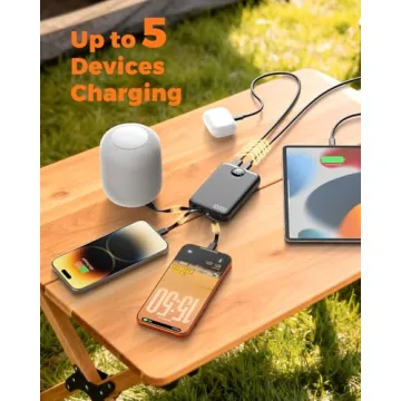 HAIARA 10000mAh Portable Charger with 4 Cables