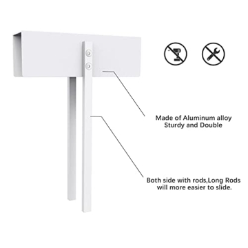 BILLROAD Metal Bifold Door Lock for Child and Pet Safety