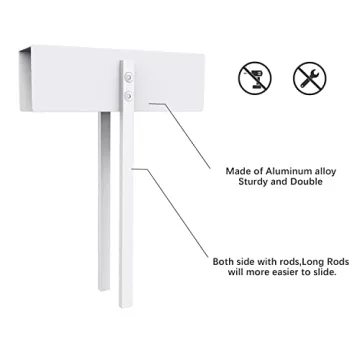 BILLROAD Metal Bifold Door Lock for Child and Pet Safety