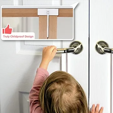 BILLROAD Metal Bifold Door Lock for Child and Pet Safety