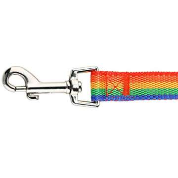 Hi Kiss Dog/Puppy Obedience Recall Training Agility Lead - 15ft 20ft 30ft 50ft 100ft Training Leash - Great for Training, Play, Camping, or Backyard (20 Feet, Rainbow)