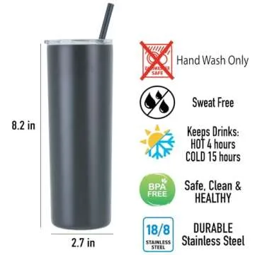 Personalized Nurse Laser Engraved 20 oz Tumbler with Straw