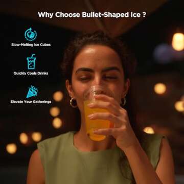 GoveeLife Smart Ice Maker Countertop, Portable Ice Machine with Voice Control, 9 Ice Cubes in 6 Minu...