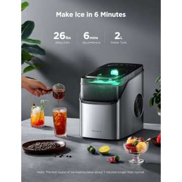GoveeLife Smart Ice Maker - Voice-Controlled Portable Ice Machine