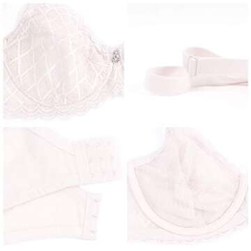 HSIA Underwire Minimizer Lace Bra for Full Bust Women