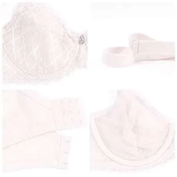 HSIA Underwire Minimizer Lace Bra for Full Bust Women