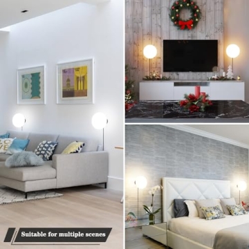 Stylish OIYIO Plug in Wall Sconces with RGB Lighting Features