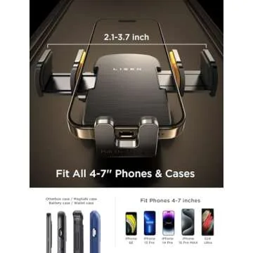 LISEN 3 in 1 CD Phone Holder Compatible with All Phones