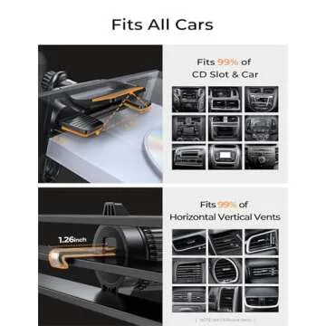 LISEN 3 in 1 CD Phone Holder Compatible with All Phones