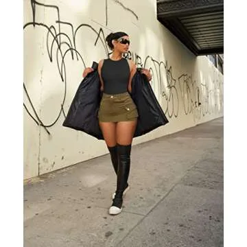 OQQ Women's 3 Piece Bodysuits Sexy Ribbed One Piece Sleeveless Halter Neck Tops Leotard Summer Trendy Black Rose White