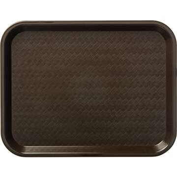 Carlisle 12x16 Chocolate Cafeteria Food Tray - Durable & Heat Resistant