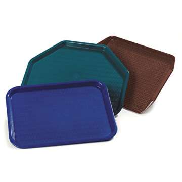 Carlisle 12x16 Chocolate Cafeteria Food Tray - Durable & Heat Resistant