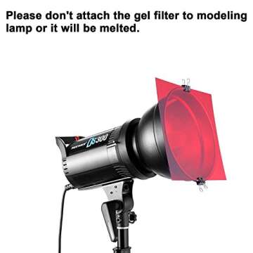 Neewer 12 x 12 inches 8 Packs Transparent Color Correction Lighting Gel Filter in 8 Colors