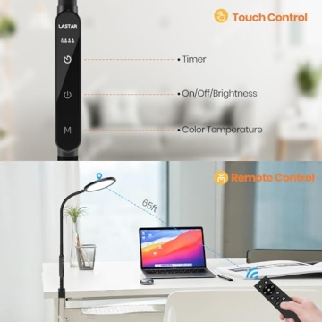 LASTAR 10000 Lux Therapy Lamp - Remote Control for Mood