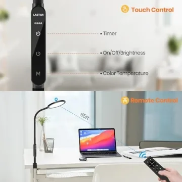 LASTAR 10000 Lux Therapy Lamp - Remote Control for Mood