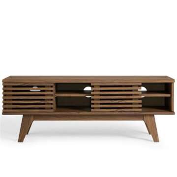 Levan Home Mid-Century TV Stand for Modern Living Spaces