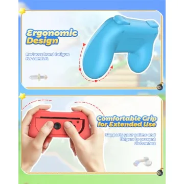 FYOUNG Hand Grips for Switch - Comfortable Joy-Con Controller